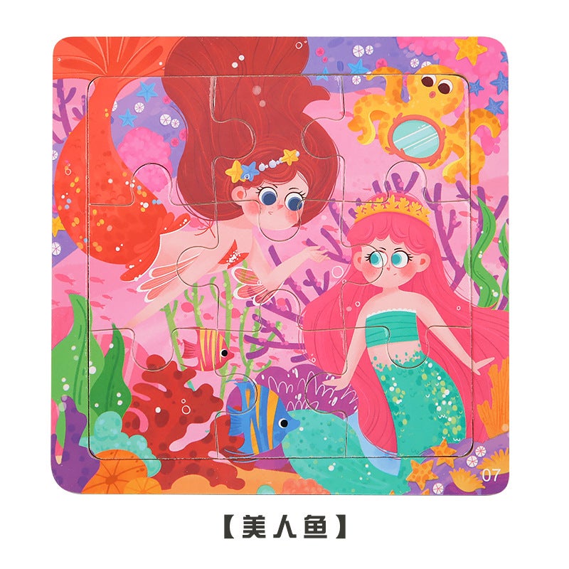 Kidsren'S Wooden 9-30--60-Piece Puzzle Kindergarten Baby Cartoon Fun Puzzle Early Education Educational Toy - Image 1